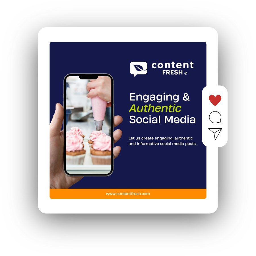 social media post example content fresh