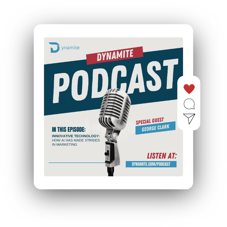 social media post example dynamite podcast