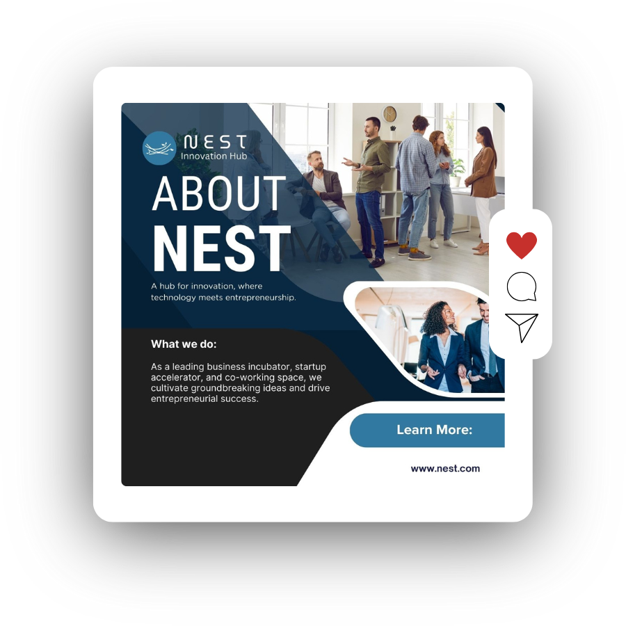 social media post example nest innovation hub